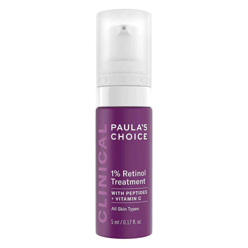 Paula's Choice CLINICAL 1% Retinol Treatment - Anti Aging & Skin Firming Serum for Face - Fights Wrinkles - with Vitamin C & Peptides - All Skin Types - 5 ml