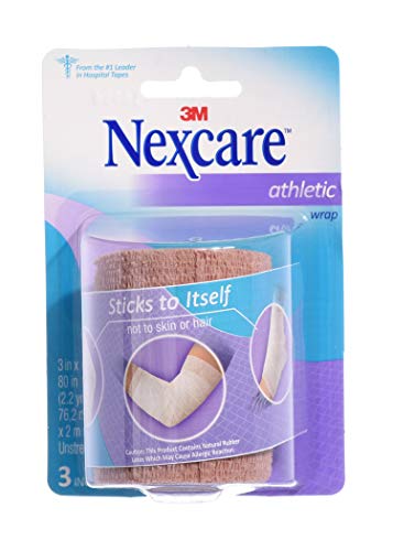 Nexcare Athletic Wrap, 3 Inch x 5-Yard Stretched, Tan Color, 1 Count