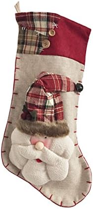 Classic Christmas Stocking 18.8" Cute Santa's Toys Stocking-(Only Santa Claus)