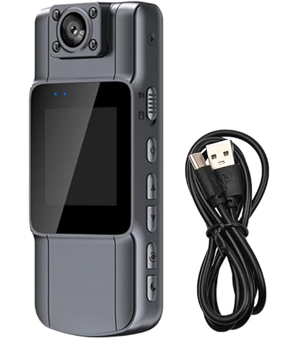 Mini Body Camera 1080P HD Bodycam With Night Visiont Up To 64GB Card 560mAh 6HR Battery Life Wearable Camcorder For Daily Records, Cycling, Delivery/Serving Jobs