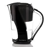 Alkaline Water Pitcher Increases pH – 6 Stage Carbon Cartridge Filtration System With Digital Counter – Healthy, Clean & Toxin Free Mineralized Water