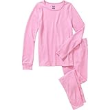 Fruit of the Loom Girls’ Waffle Thermal Underwear Top & Bottom Set