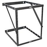 Tripp Lite 8U/12U/22U Expandable Wall-Mount 2-Post Open Frame Rack, Adjustable Network Equipment Rack, UPS Depth, 23.5" Deep (SRWO8U22DP)