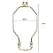 uxcell Lamp Harp Finial Holder Set 7 Inch Polished Brass 2Pcs for Table and Floor Lamps