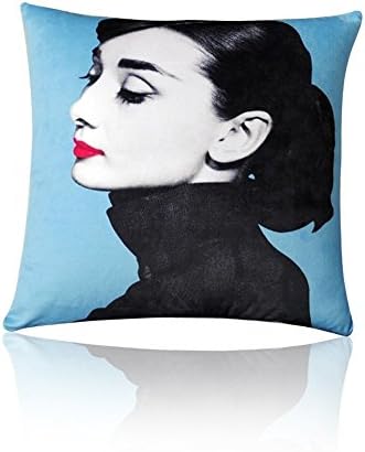 Lfarncomboutlet Audrey Hepburn Pink 1804 Decorative pillow Pillowcase Pillow 18x18 inches