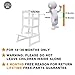 SDADI Kids Kitchen Step Stool with Safety Rail CPSC Certified- for Toddlers 18 Months and Older, White LT01W