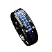 8mm Black Tungsten Ring with Blue & White Line Carbon Fiber Wedding Band Size 6-13 Half Size
