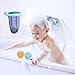 Efast Bath Toy, Basketball Hoop Bathtub Bath Toy for Boys and Girls with 3 Balls (-Blue)