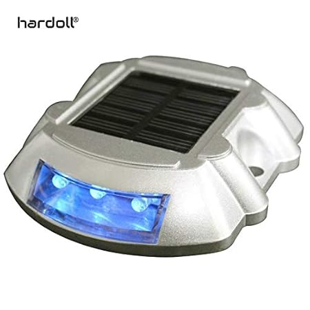 Hardoll Solar LED Road Stud Light Reflectors (Blue)