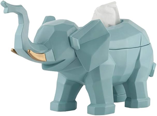 CHenXin Caja de pañuelos Creativa Caja de pañuelos de Elefante Sala de Estar Mesa de Centro