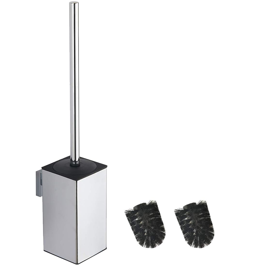 BGL 304 Stainless Steel Wall-Mounted Square Toilet Brush Holder (chrome) — image 1