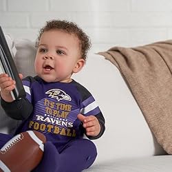 Gerber Unisex Baby NFL Footed Sleep and Play, Team