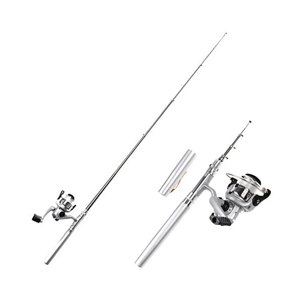 HDE-Pocket-Size-Pen-Shaped-Collapsible-Fishing-Rod-Pole-and-Spinning-Reel-Combo