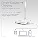 LED Desk Lamp - Wireless USB-Rechargeable, 3-Step Brightness, Minimalist Design Ergonomic Table Lamp, Ideal for Work, Read or Rest