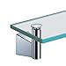 Gatco 4716 Bleu Glass Shelf, Chrome , 20.13