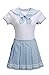 Littleforbig Adult Baby Onesie Diaper Lover (ABDL) Snap Crotch Romper Onesie Pajamas – Cosplay Magical Girls Onesie Skirt Set, Blue Set, XL