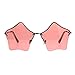 PASTL Star Shape Sunglasses Cute Stars Pink Lens Half Rimless Frame UV 400