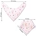 CHARMKER Bandana Bibs for Girls (9-Pack) Cute Pink Colors and Graphics | Plush, Super Absorbent Cotton | Nickel-Free Adjustable Snaps | Teething, Drooling, Feeding