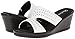 Skechers Cali Women's Rumblers Band Slide Wedge Sandal,White,8 M US