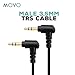 Movo MC1 3.5mm Audio Cable - Dual Male 3.5mm TRS Cable for Audio Mixers, Microphones, Cameras, Recorders, Car Speakers, and More