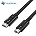 [Intel Thunderbolt 3 Certified] Mantiz 40Gbps Thunderbolt 3 Cable in Black Supporting 100W Charging 6.6 Feet for MacBook Pro and others (Not Compatible with USB-C ports without the Thunderbolt Logo)