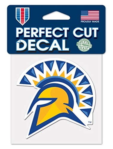 Wincraft NCAA San Jose State University Logo 4" x 4" inch Outdoor Color Decal