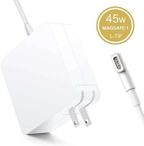 Halcent Macbook Air Charger, 45W Magsafe 1 Charger with L-Tip, 45W Magsafe Power Adapter for MacBook Air 11/13 Inch (Mid2012 Before), Mac Air Charger for A1244 A1374 A1369 A1370