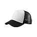 MG Unisex Summer Trucker Cap-6801B-Black/White