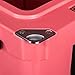 Driftsun Heavy Duty Rotomolded Thermoplastic UV Resistant Portable Rolling 70 Quart Insulated Hardside Ice Chest Beverage Cooler, Coral