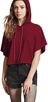 short sleeve hoodie crop top
