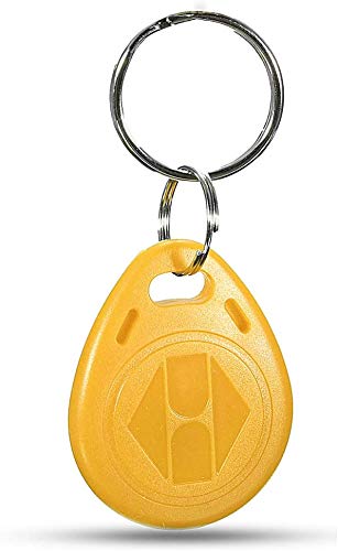 OBO HANDS 125khz Tags EM4100 Rfid Card Token Key Tag Access Control Smart Card ID Keyfobs package of 100pcs (YELLOW)