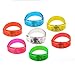 Voice Activated Sound Control LED Flashing Bracelet Wristband Bangle Light-emitting bracelet for Night Pub Bar Disco Party 5 Pack
