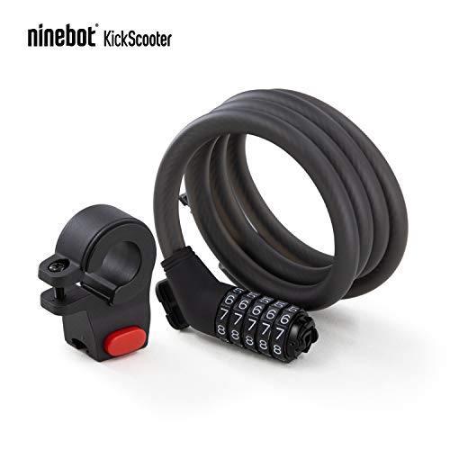 Segway Ninebot 5-Digit Combination Cable Lock for Bikes and Scooters