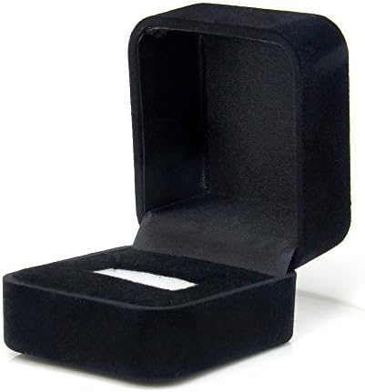 Big Championship Ring Display Case Box for black Velvet packaging for one Champion ring