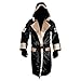CLETO REYES Satin Boxing Robe with Hood - Medium - Black/Gold