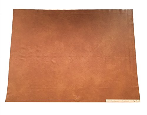 Upholstery Leather Piece Cowhide Light Brown Light Weight 36 x 48 inches 12 SF