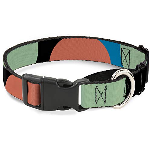 Buckle-Down Martingale Dog Collar - Polka Dots Close-UP Black/Blue/Sage/Brown -…