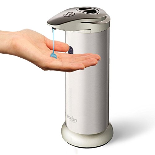 Automatic soap dispenser - brushed stainless steel jar …
