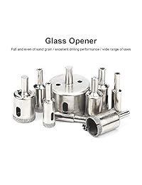 Jelbo, juego de brocas de diamante 8 50 milímetros. Herramienta para agujerear vidrios, mosaicos, cerámica, porcelana