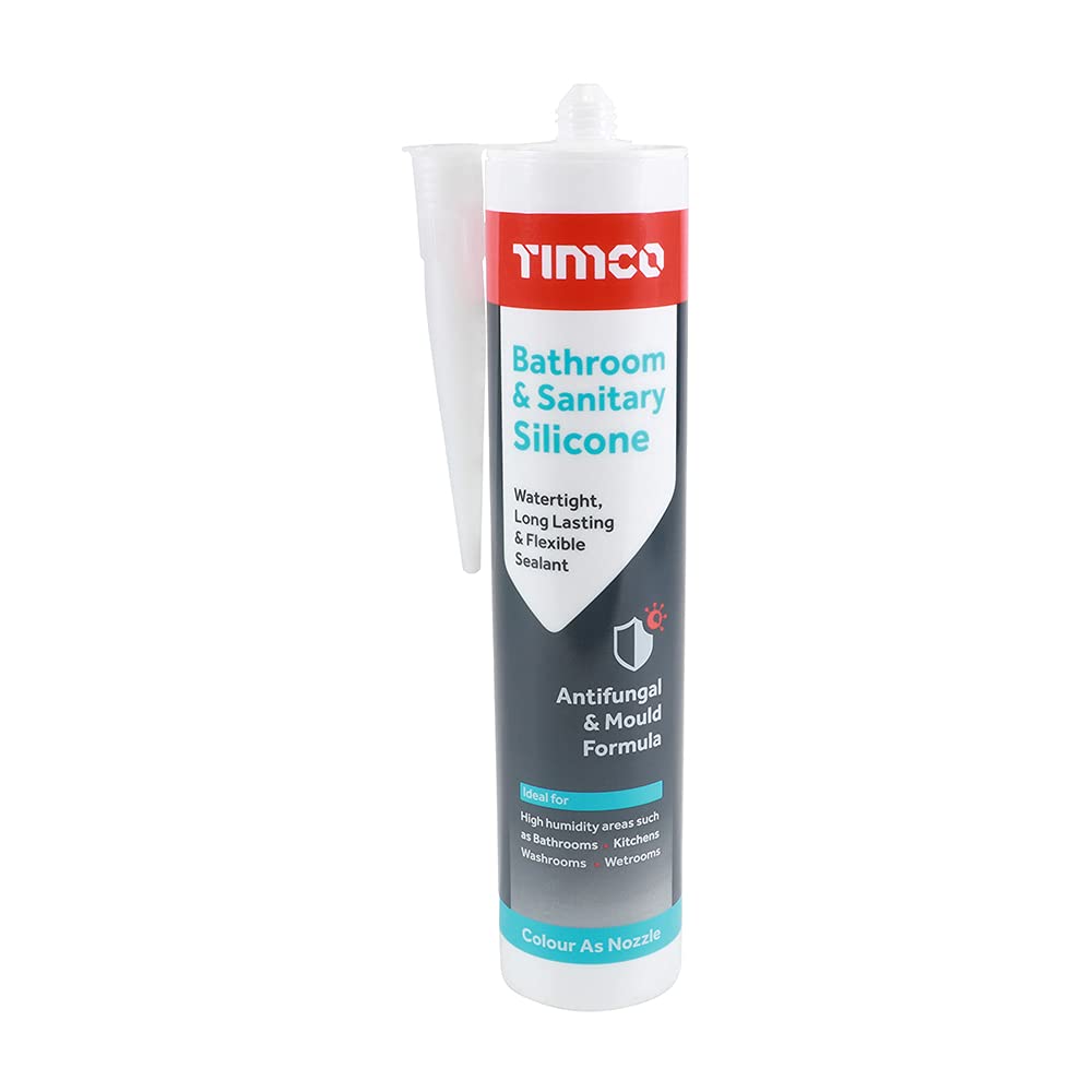 TIMCO Bathroom & Sanitary Sealant Clear-300ml Silicone