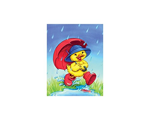 Collection D'Art Tapestry Kit Rainy Day Duck, 100% Cotton, Multi-Colour, 20 x 25 x 0.1 cm