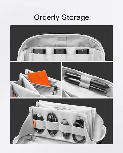 TERRIFI Electronics Organizer Travel Case - Waterproof Tech Pouch, Large Travel-Friendly Bag for Electronic Accessories, Cable, Cord, Charger, Phone - Ideal Tech Organizer for On-the-Go