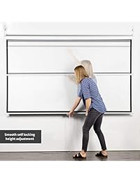 Proyector de pantalla Vivo, diagonal 16:9, de proyección HD, con manual, desplegable, Home Theater