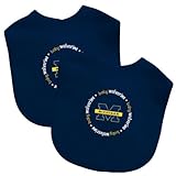Baby Fanatic Team Color Bibs, University of Michigan, 2-Count