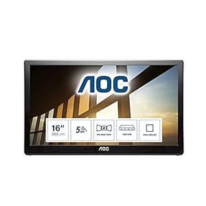 AOC-i1659Fwux-16-Inch-FHD-USB-Powered-Portable-Monitor-Vesa-1920-x-1080-FHD AOC i1659Fwux - 15.6 Inch FHD USB Powered Monitor, Built in stand, Vesa 1920 x 1080 FHD