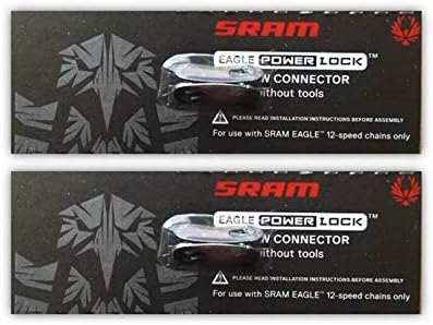 SRAM Eagle Rainbow PowerLock Chain Connector 12-Speed Chain Link w/SRAM Decal - Available in 2-Pack and 4-Pack