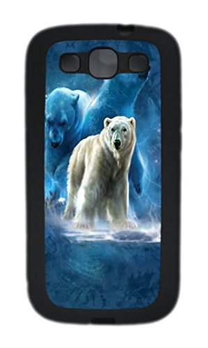 Samsung Galaxy S3 I9300 Case Polar Collage Polar Bear TPU Custom Samsung Galaxy S3 I9300 Case Cover Black
