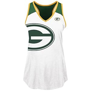NFL Green Bay Packers Adult Women NFL Plus Packers V Neck Muscle Tank,1X,WHT/Dk Grn 41f36j lc3L  Home 41f36j lc3L
