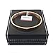 7th Element Love Bangle Polished Stainless Steel Classical Band Bangle Bracelet for Womens Mens 6.3inch-7.1inch