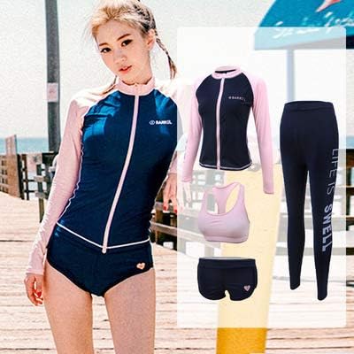 Amazon Co Jp Ztian 水着レディース長袖水着女性ダイビングスーツ日焼け止めクラゲ服ズボンスプリットサーフィンスーツシュノーケリング ウェットスーツ Color 7 Size Xxl 128 145kg ホーム キッチン